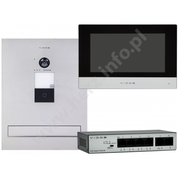 Zestaw - skrzynka na listy z wideodomofonem Vidos ONE S2401-SKM i monitor M2010